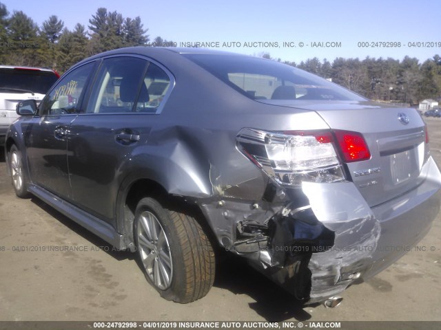 4S3BMBC66B3237487 - 2011 SUBARU LEGACY 2.5I PREMIUM SILVER photo 6