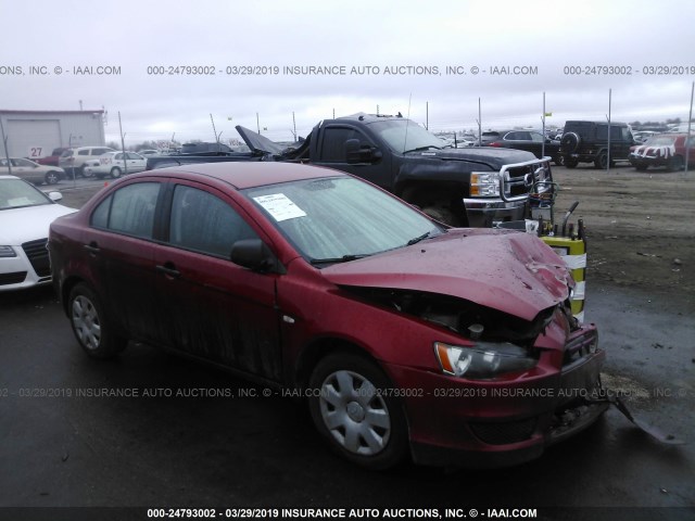 JA3AU16U69U040936 - 2009 MITSUBISHI LANCER DE RED photo 1