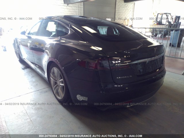 5YJSA1E26FF114696 - 2015 TESLA MODEL S ნაცრისფერი ფოტო 3
