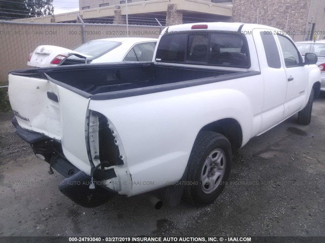 5TETX22NX5Z050053 - 2005 TOYOTA TACOMA ACCESS CAB თეთრი ფოტო 4