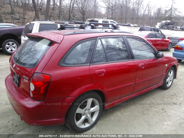 JM1BJ245131105457 - 2003 MAZDA PROTEGE PR5 RED photo 4