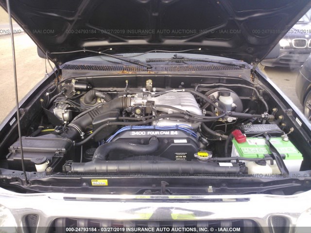 5TEGN92N84Z414954 - 2004 TOYOTA TACOMA DOUBLE CAB PRERUNNER BLACK photo 10