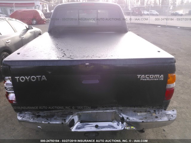 5TEGN92N84Z414954 - 2004 TOYOTA TACOMA DOUBLE CAB PRERUNNER BLACK photo 6