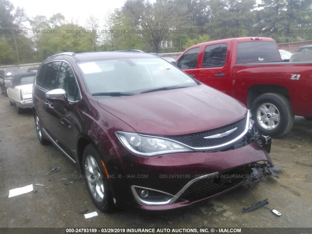 2C4RC1GG9KR551897 - 2019 CHRYSLER PACIFICA LIMITED RED photo 1