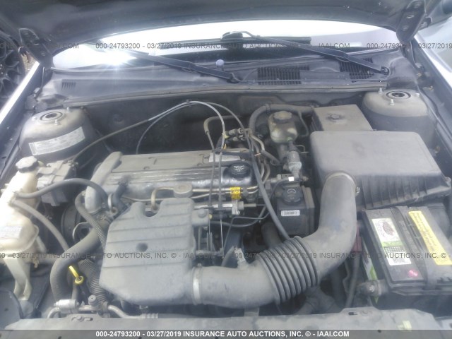 1G1ND52F25M150922 - 2005 CHEVROLET CLASSIC GRAY photo 10