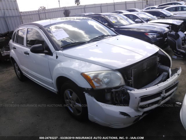 1B3HB28B67D232475 - 2007 DODGE CALIBER WHITE photo 1