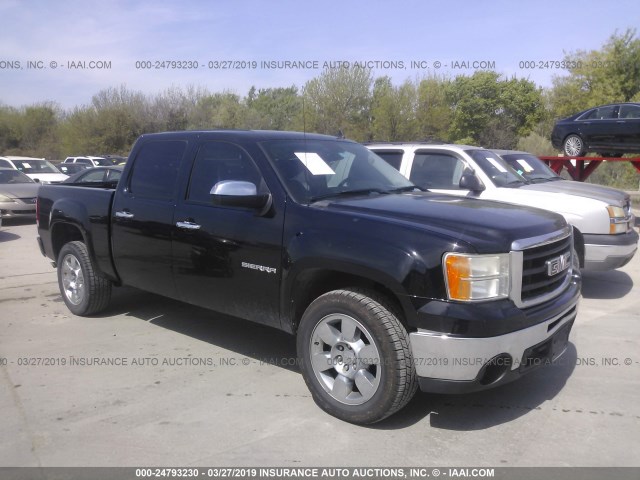 3GTRCVE07AG155033 - 2010 GMC SIERRA C1500 SLE BLACK photo 1