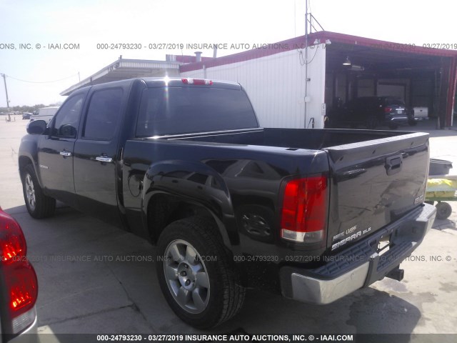 3GTRCVE07AG155033 - 2010 GMC SIERRA C1500 SLE BLACK photo 3