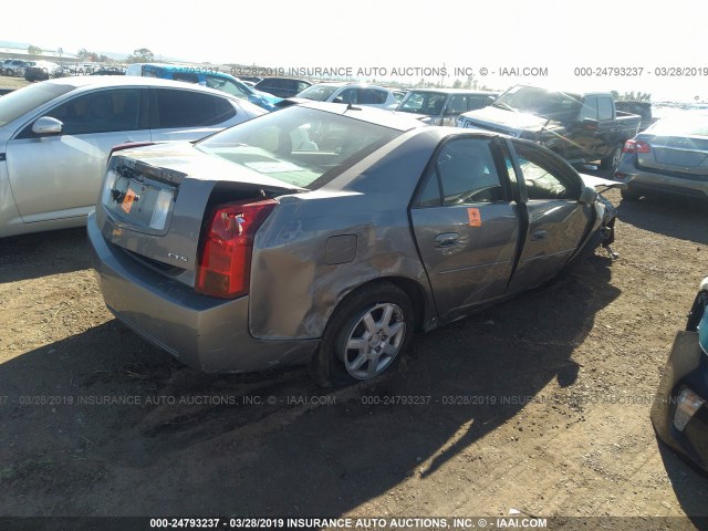 1G6DP567650237553 - 2005 CADILLAC CTS HI FEATURE V6 GRAY photo 4