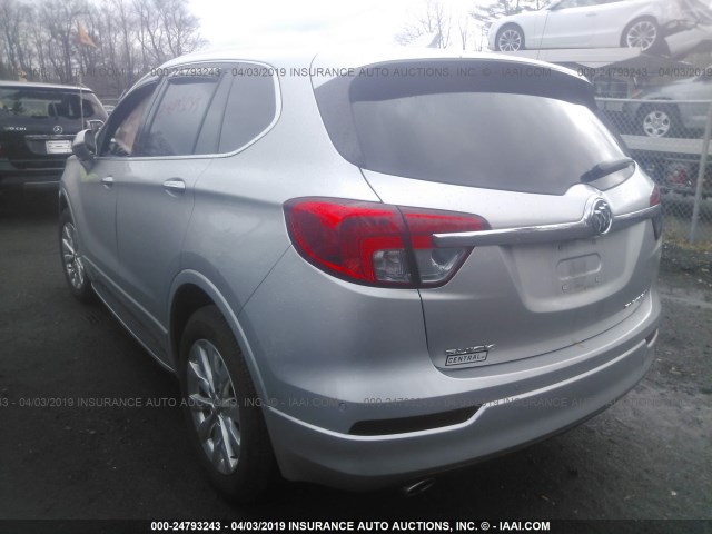 LRBFXDSA6HD152581 - 2017 BUICK ENVISION ESSENCE SILVER photo 3