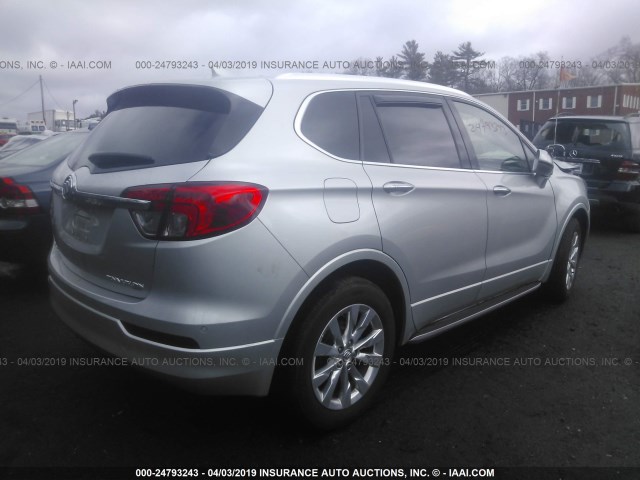 LRBFXDSA6HD152581 - 2017 BUICK ENVISION ESSENCE SILVER photo 4