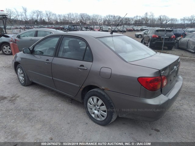 1NXBR38E33Z078779 - 2003 TOYOTA COROLLA CE/LE/S GRAY photo 3