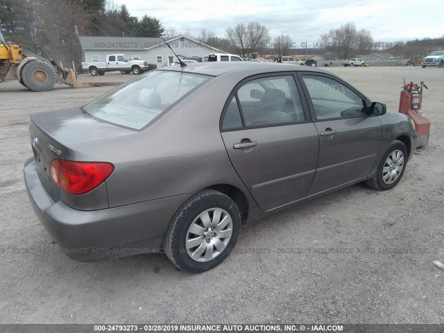 1NXBR38E33Z078779 - 2003 TOYOTA COROLLA CE/LE/S GRAY photo 4