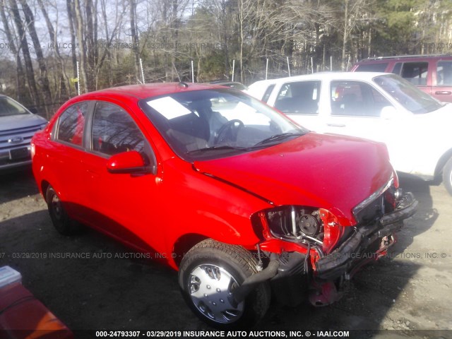 KL1TD56E39B358235 - 2009 CHEVROLET AVEO LS/LT RED photo 1