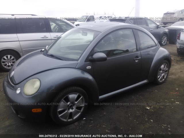 3VWFE21C63M405861 - 2003 VOLKSWAGEN NEW BEETLE TURBO S GRAY photo 2