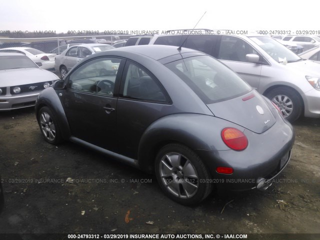 3VWFE21C63M405861 - 2003 VOLKSWAGEN NEW BEETLE TURBO S GRAY photo 3