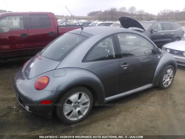 3VWFE21C63M405861 - 2003 VOLKSWAGEN NEW BEETLE TURBO S GRAY photo 4