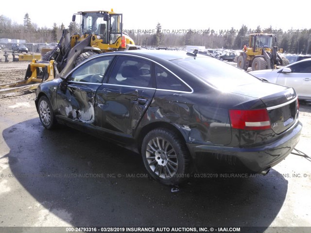 WAUDH74FX6N096651 - 2006 AUDI A6 3.2 QUATTRO GREEN photo 3