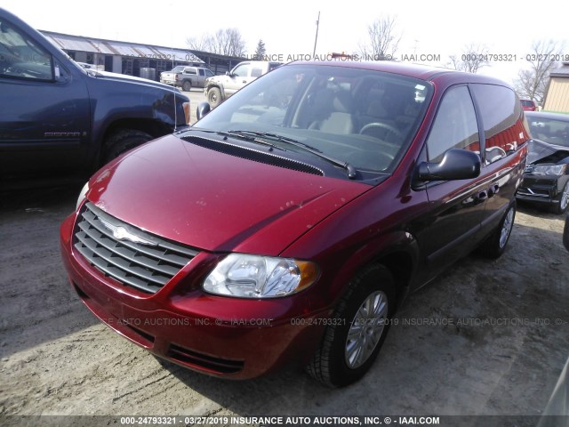 1A4GP45RX6B760209 - 2006 CHRYSLER TOWN & COUNTRY  MAROON photo 2