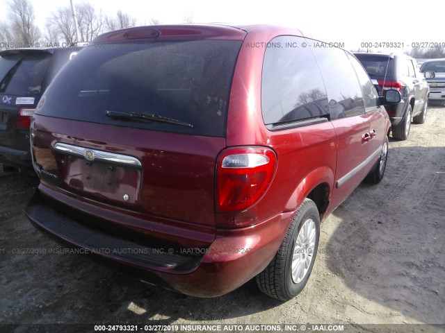 1A4GP45RX6B760209 - 2006 CHRYSLER TOWN & COUNTRY  MAROON photo 4