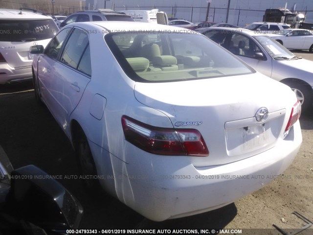 4T1BE46K67U581335 - 2007 TOYOTA CAMRY NEW GENERAT CE/LE/XLE/SE WHITE photo 3