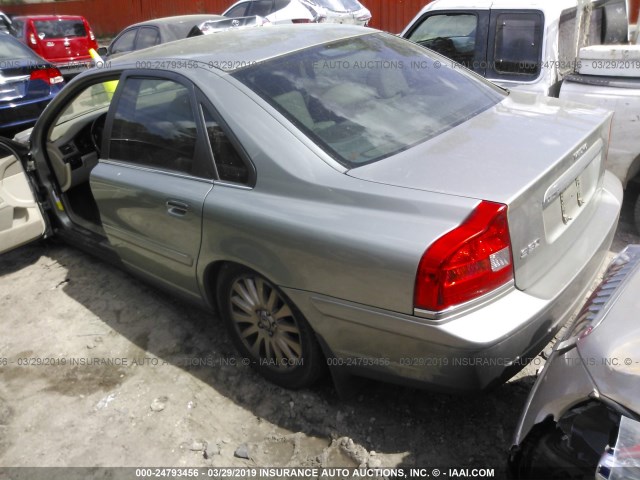 YV1TS592761442750 - 2006 VOLVO S80 2.5T GREEN photo 3