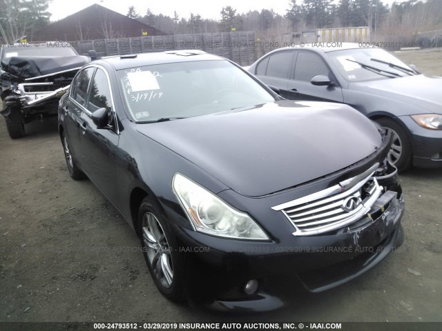 JN1CV6AR6AM454670 - 2010 INFINITI G37 BLACK photo 1