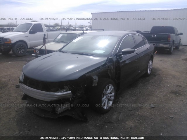 1C3CCCFB0GN186624 - 2016 CHRYSLER 200 LX GRAY photo 2