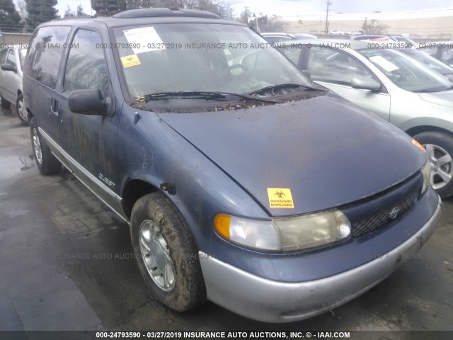 4N2DN1118VD848964 - 1997 NISSAN QUEST XE/GXE BLUE photo 1