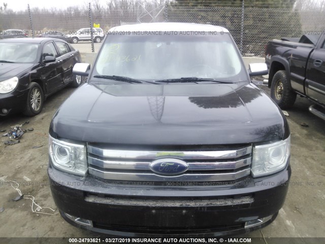 2FMGK5DCXABB29398 - 2010 FORD FLEX LIMITED BLACK photo 6