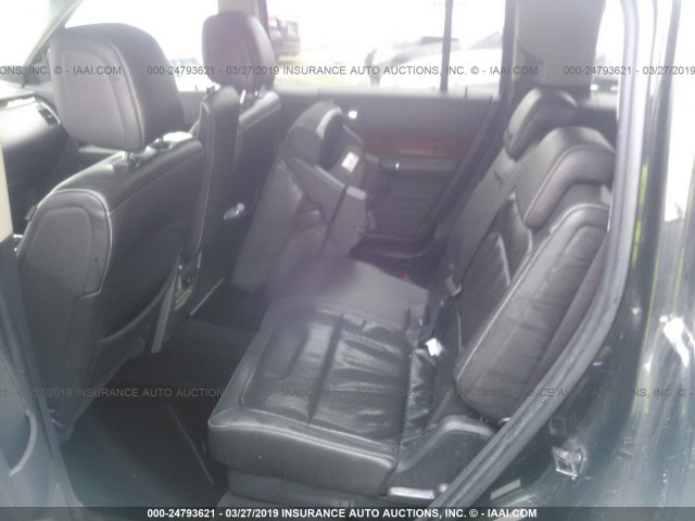 2FMGK5DCXABB29398 - 2010 FORD FLEX LIMITED BLACK photo 8