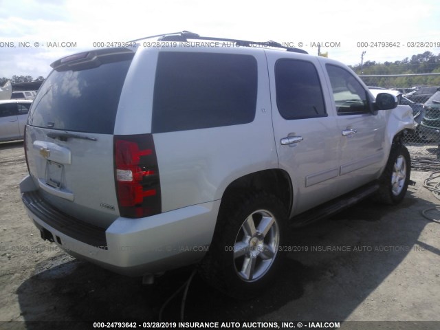 1GNSCBE02CR147738 - 2012 CHEVROLET TAHOE C1500 LT SILVER photo 4