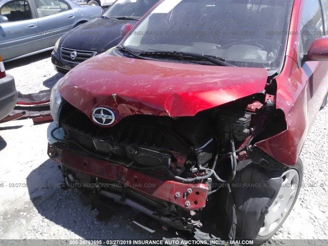 JTKKUPB42D1034410 - 2013 TOYOTA SCION XD RED photo 6