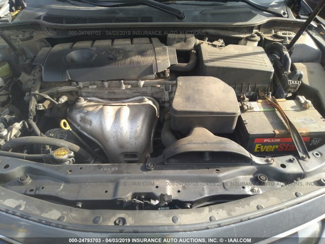 4T1BF3EK0BU157781 - 2011 TOYOTA CAMRY SE/LE/XLE GRAY photo 10