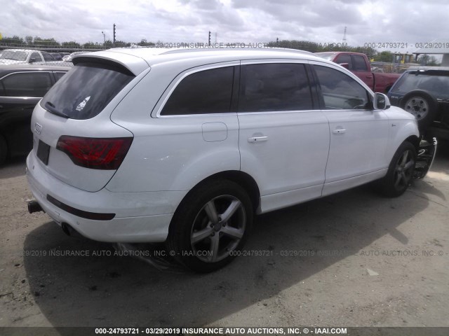 WA1DGAFE0DD014351 - 2013 AUDI Q7 PRESTIGE WHITE photo 4