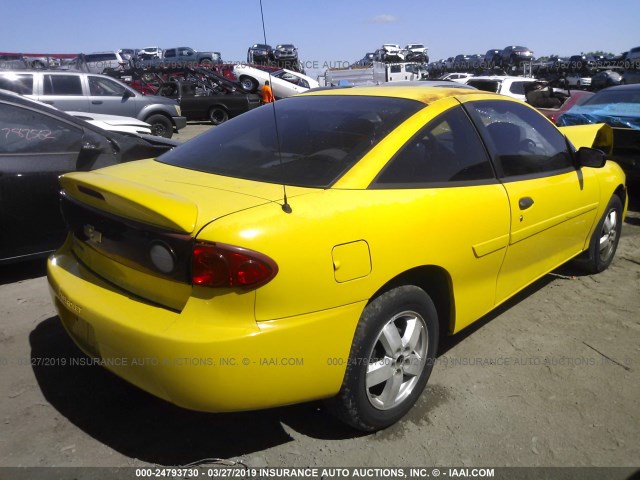 1G1JF12F247324390 - 2004 CHEVROLET CAVALIER LS YELLOW photo 4