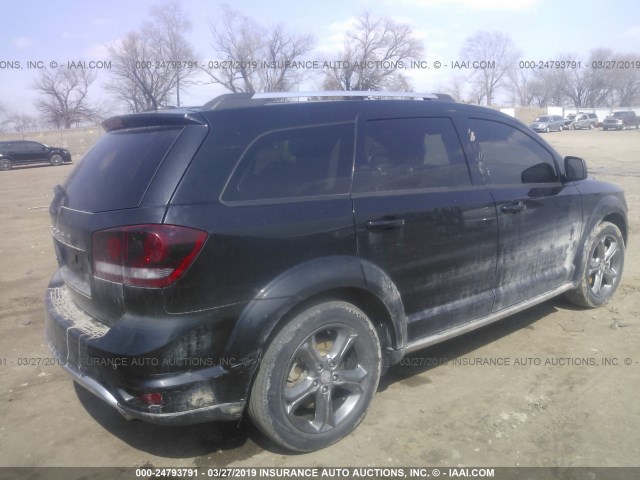 3C4PDCGG4FT654972 - 2015 DODGE JOURNEY CROSSROAD BLACK photo 4