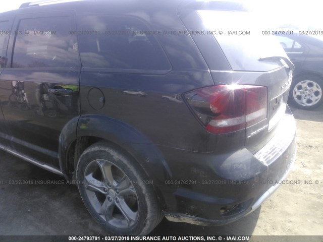 3C4PDCGG4FT654972 - 2015 DODGE JOURNEY CROSSROAD BLACK photo 6