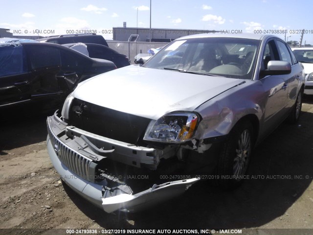 1MEHM42106G610287 - 2006 MERCURY MONTEGO PREMIER SILVER photo 2