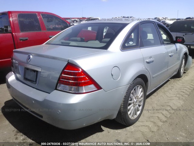 1MEHM42106G610287 - 2006 MERCURY MONTEGO PREMIER SILVER photo 4