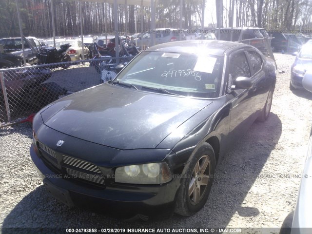 2B3KA43R67H643757 - 2007 DODGE CHARGER SE/SXT BLACK photo 2