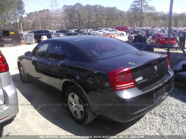 2B3KA43R67H643757 - 2007 DODGE CHARGER SE/SXT BLACK photo 3