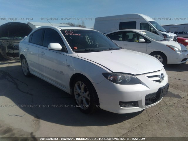 JM1BK323881868393 - 2008 MAZDA 3 S WHITE photo 1