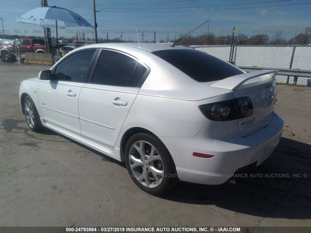 JM1BK323881868393 - 2008 MAZDA 3 S WHITE photo 3