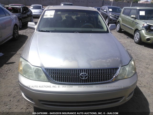 4T1BF28B42U254696 - 2002 TOYOTA AVALON XL/XLS GOLD photo 6