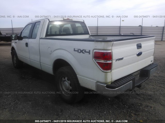 1FTFX1EV1AFD05473 - 2010 FORD F150 SUPER CAB WHITE photo 3