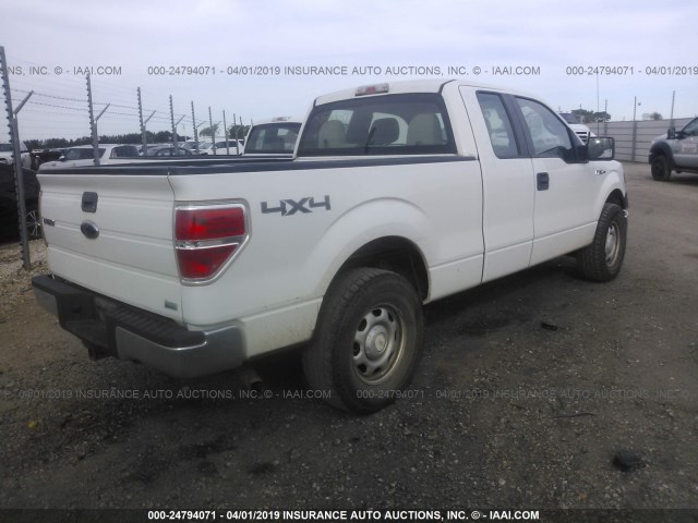 1FTFX1EV1AFD05473 - 2010 FORD F150 SUPER CAB WHITE photo 4