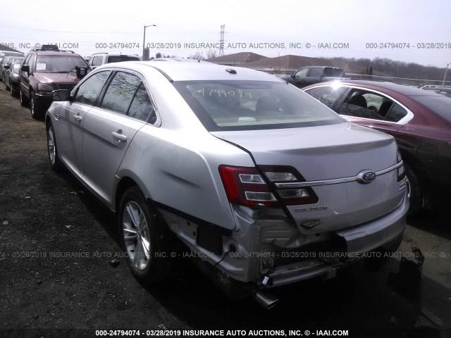 1FAHP2E82FG104357 - 2015 FORD TAURUS SEL SILVER photo 3