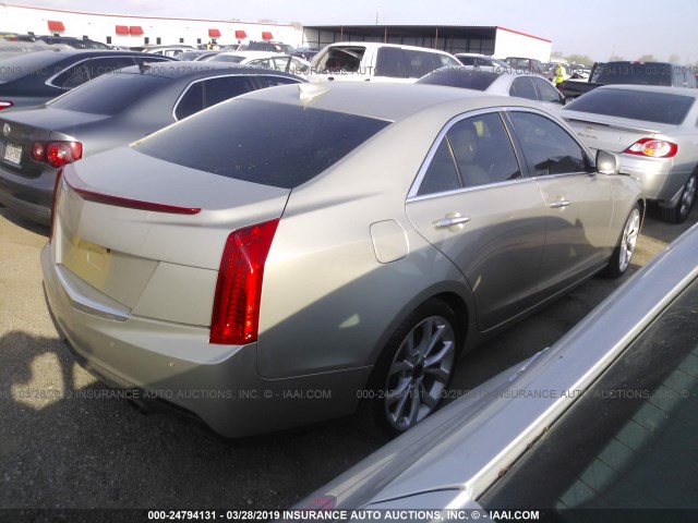 1G6AE5S31F0104194 - 2015 CADILLAC ATS PREMIUM GOLD photo 4