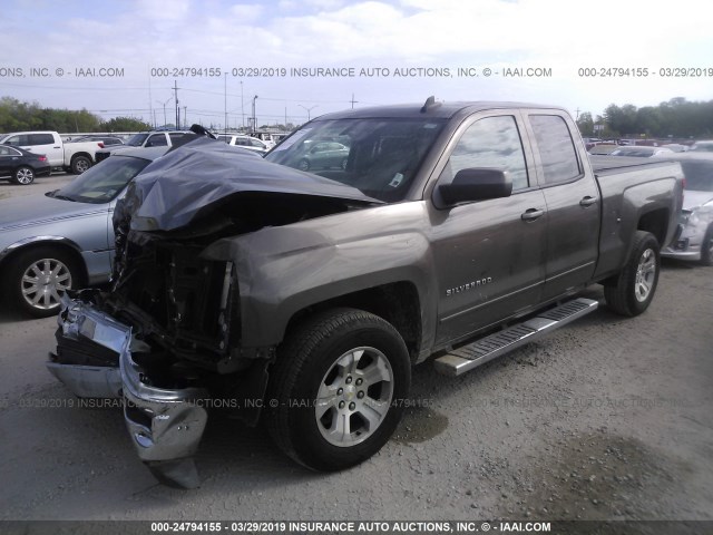 1GCVKREC2FZ352573 - 2015 CHEVROLET SILVERADO K1500 LT BROWN photo 2